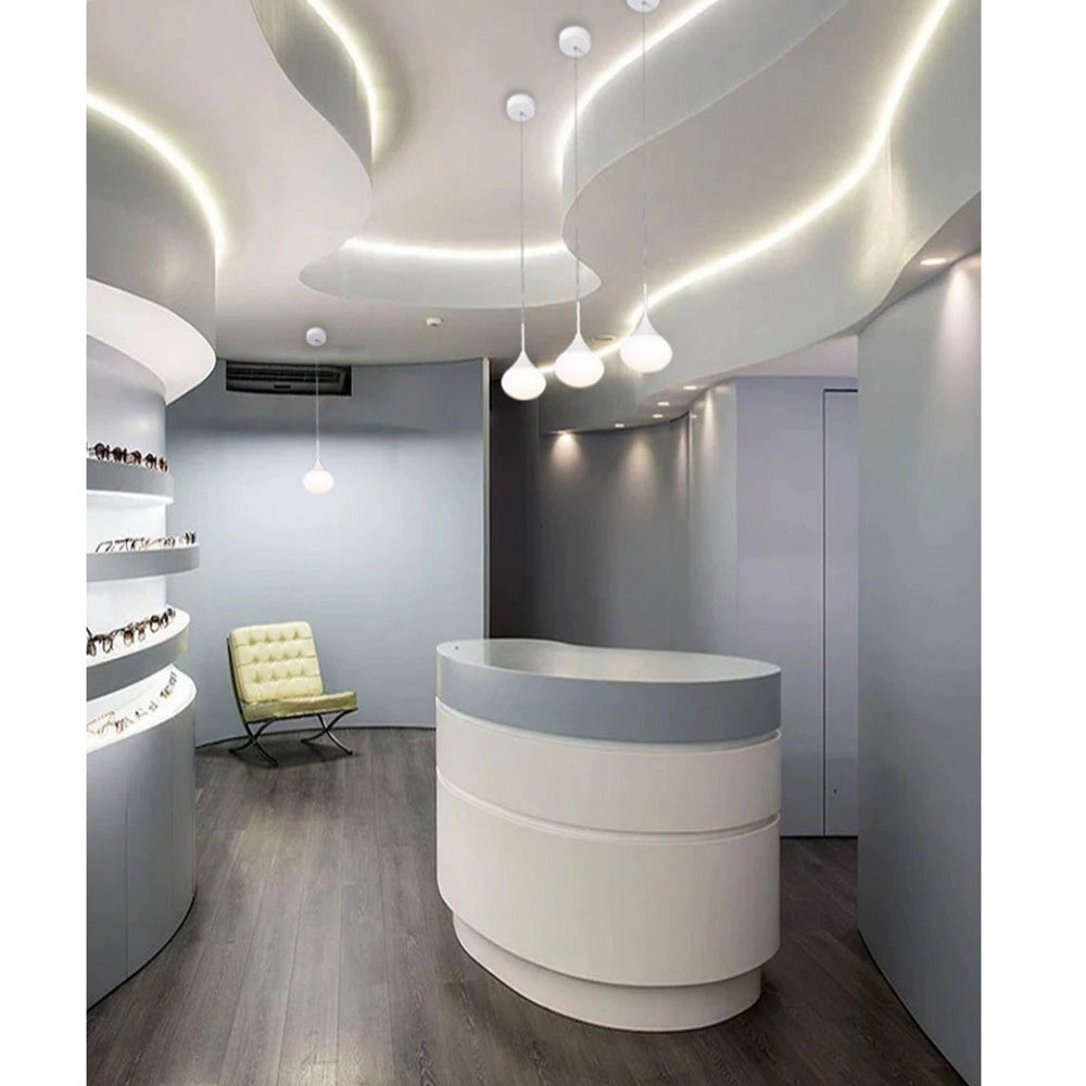 Trade Shop - Lampadario Soffitto Sospensione Led 3 Toni Di Luce Design Goccia In Metallo B36 -