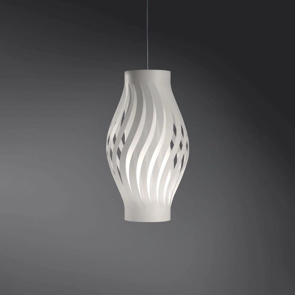 Sospensione Moderna Helios Polilux ® Bianco 1 Luce E27 H61Cm