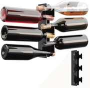 Scaffale per Parete - Vino in Metallo con Design Elegante e Capacità Stivabile