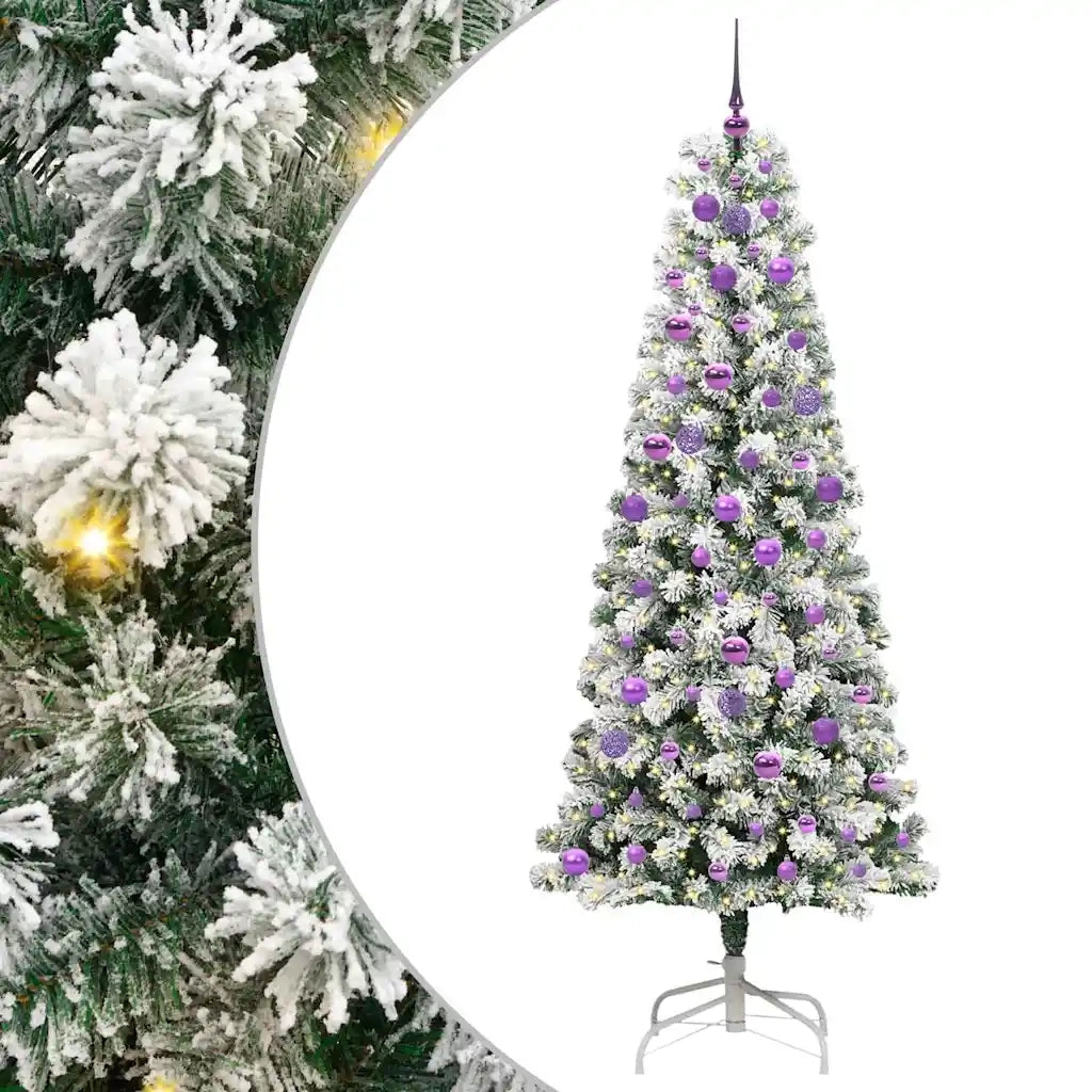 Albero di Natale Artificiale con Rami Pieghevoli 210 cm 3395610
