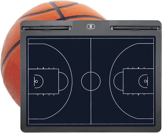 Coach da Basket con Marcatori e Penna per Pulire - Tavola Tattile per Allenatori di Basket - Accessorio per Allenamento - Regalo Ideale per l'Allenatore di Basket