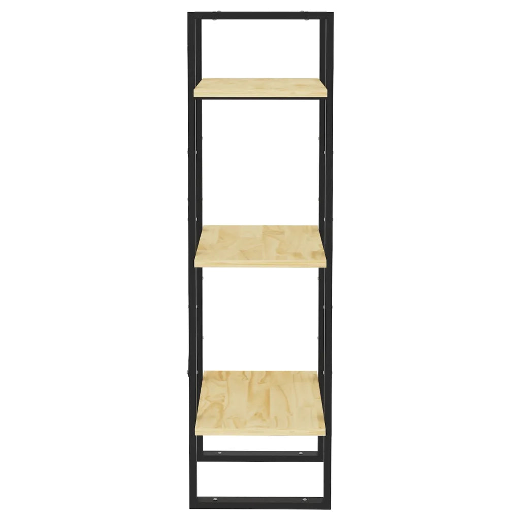Libreria a 3 Ripiani 40x30x105 cm in Legno Massello di Pino 806492