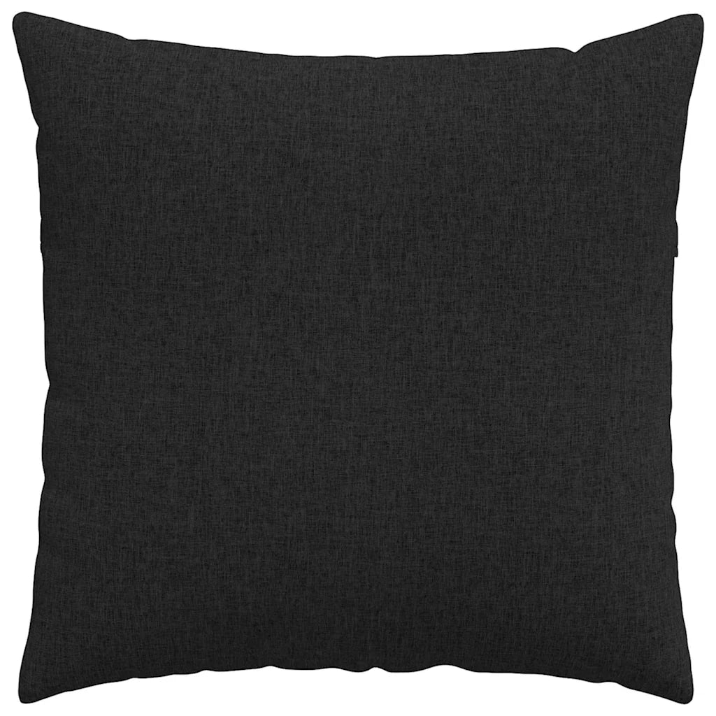 Cuscini da Divano 2 pz | Cuscini per sedie Nero 60 x 60 cm Tessuto