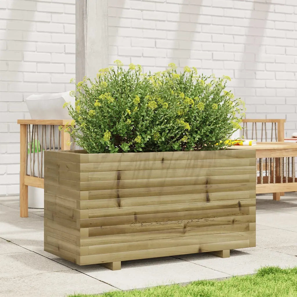 Fioriera da Giardino 90x40x49,5 cm in Legno di Pino Impregnato 847377
