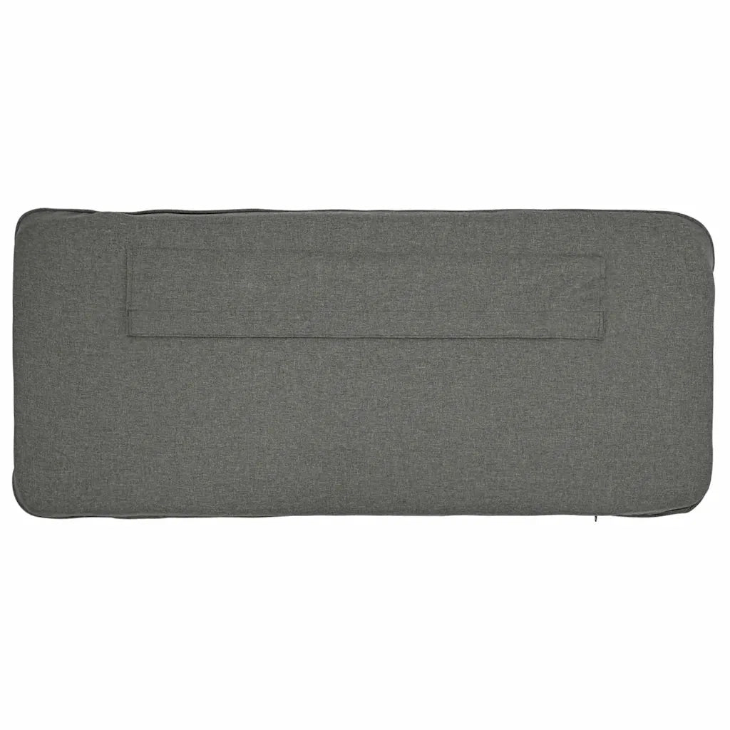Testiera imbottita Marrone e Grigio Chiaro 180 cm Pino massello 880163