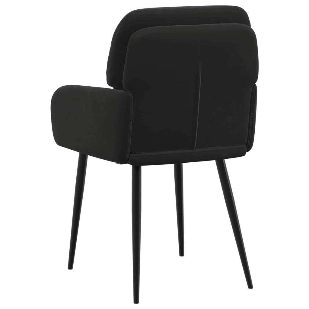 Sedie da pranzo 6 pz Velluto Nero 59 x 59,5 x 90 cm 3428252