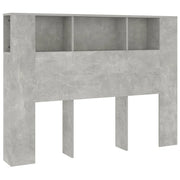 Testiera | Testata con Scomparti Grigio Cemento 140x18,5x104,5 cm