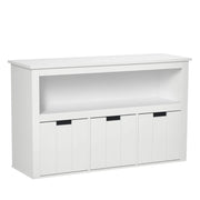 Cassettiera con ante e ripiani aperti ¨C Minimal ¨C Bianco 102x33x61,5 cm