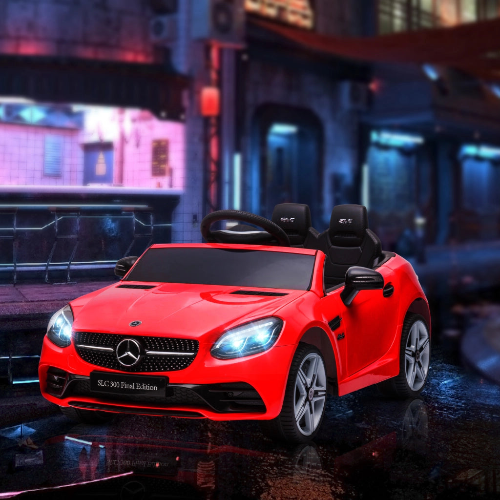 Auto Bambini Mercedes SLC 300 Telecomando ¨C zephmum ¨C Rosso PP e Metallo 107x62.5x44 cm