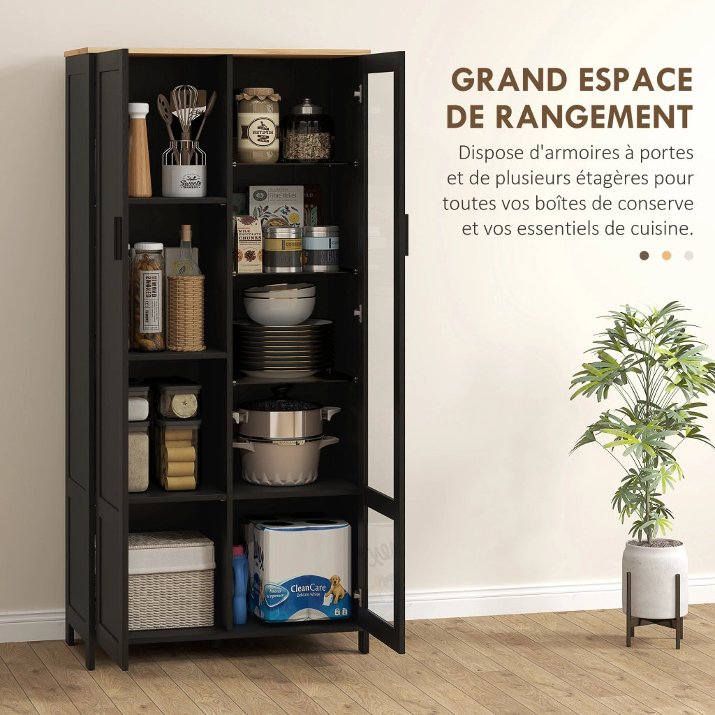 Armadio da cucina ¨C zephmum ¨C 76x36x160 cm nero