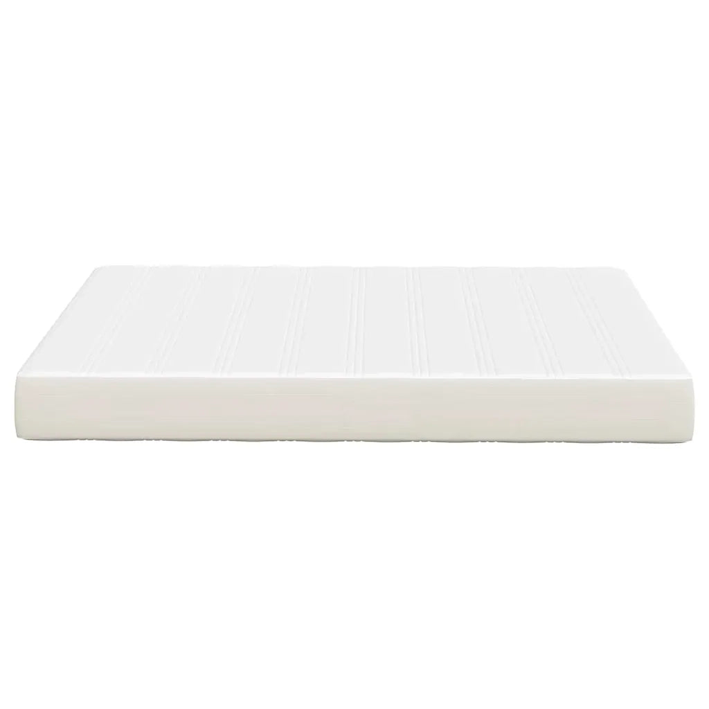 Letto matrimoniale | Letto per adulti | Materasso da Letto con materasso Crema 140 x 200 cm Tessuto
