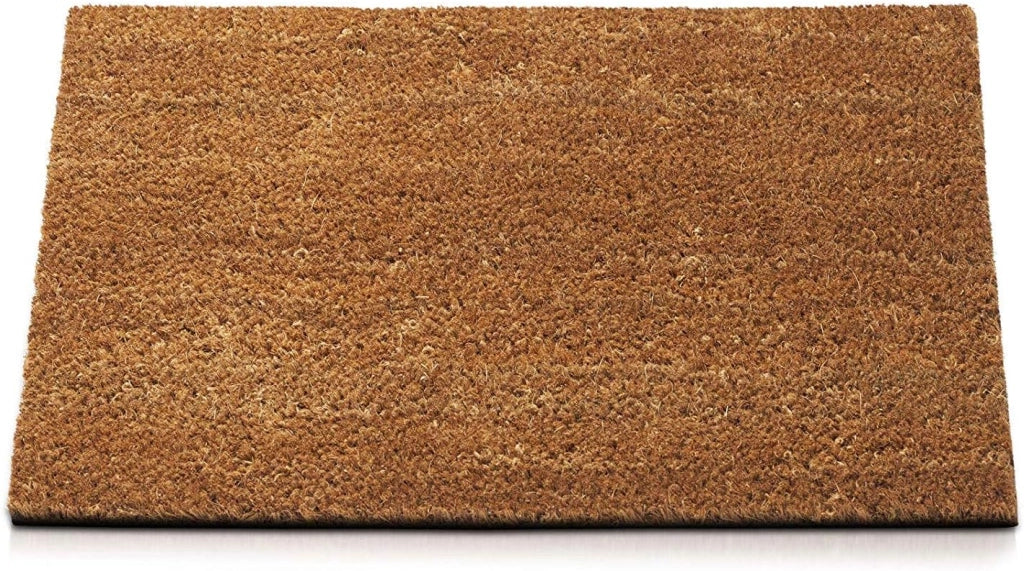 Zerbino Cocco Naturale 50x90 cm Retro Gomma Antiscivolo Tappeto Ingresso 100% Made In Italy