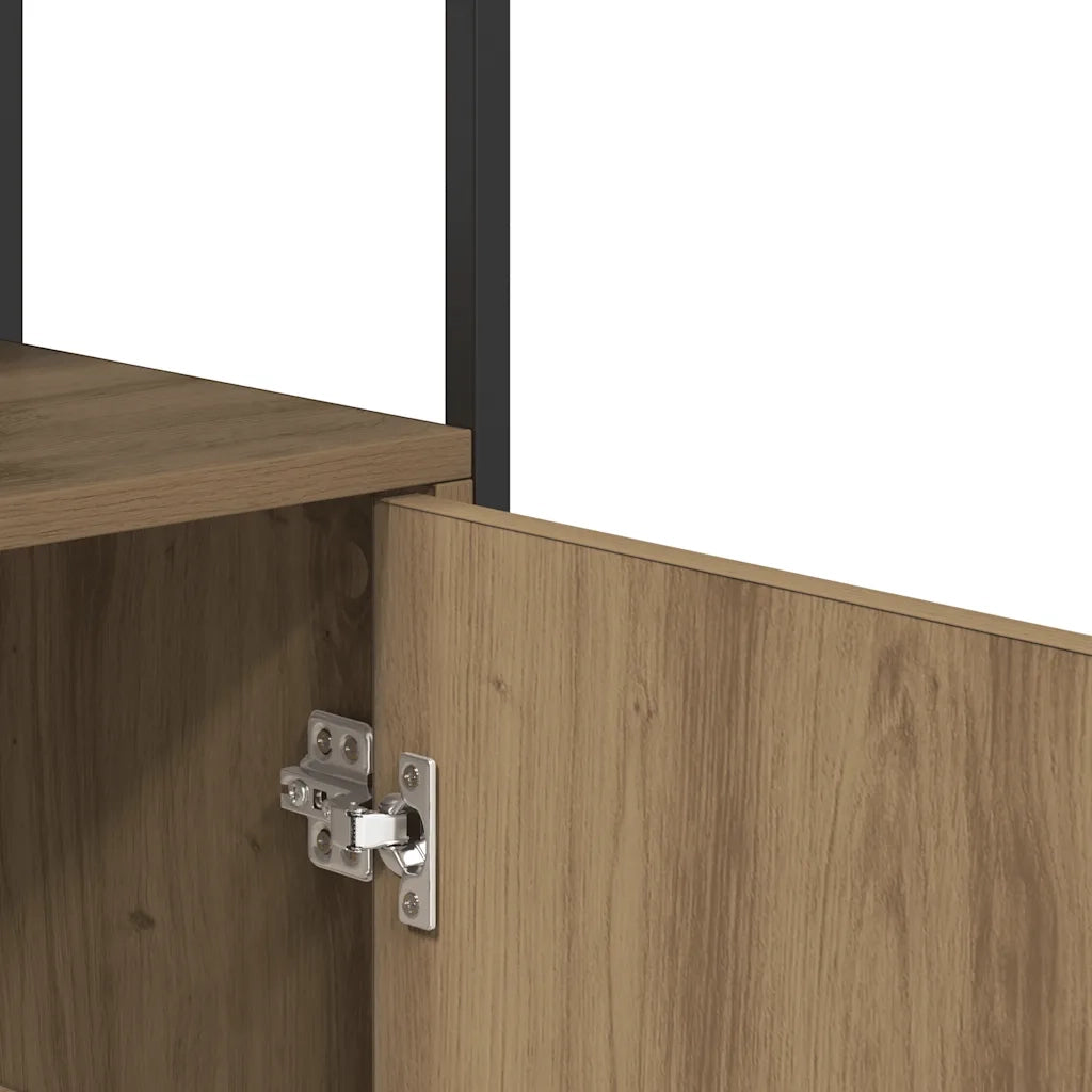 Credenza | Madia | Buffet da pranzo | Armadio da pranzo Rovere Artigianale 70x30x80 cm in Legno Multistrato