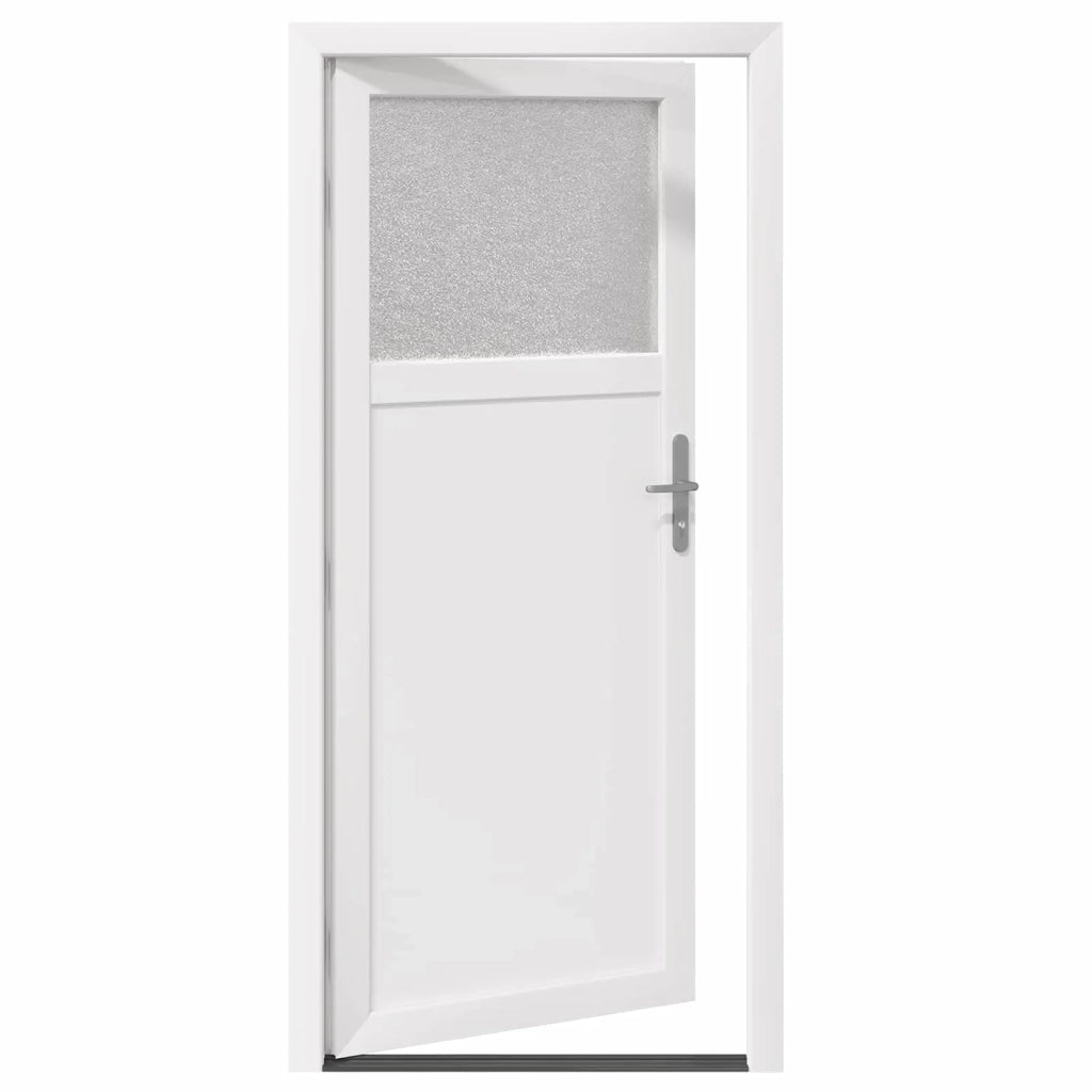 Porta d'ingresso laterale Bianco 98 x 198 cm PVC 3445757