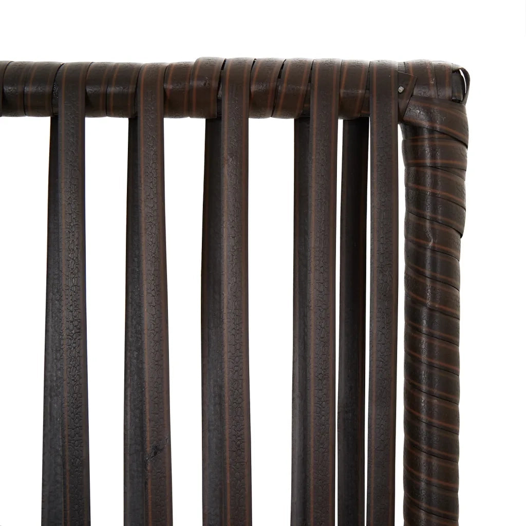 Divisorio per Ambienti | Divider per stanze | Paravento a 3 Pannelli Marrone in Polyrattan