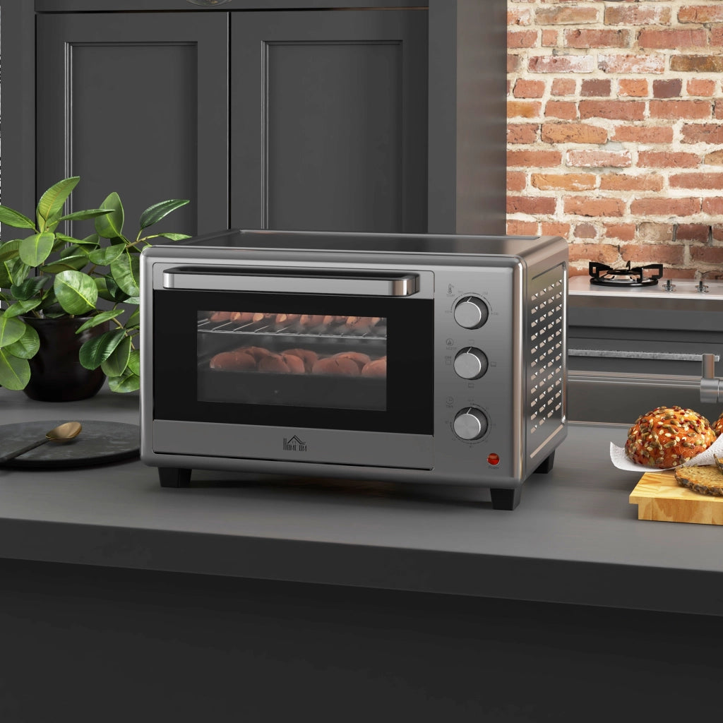 Forno Elettrico 30L ¨C zephmum ¨C Argento 1600W Timer 3 Funzioni