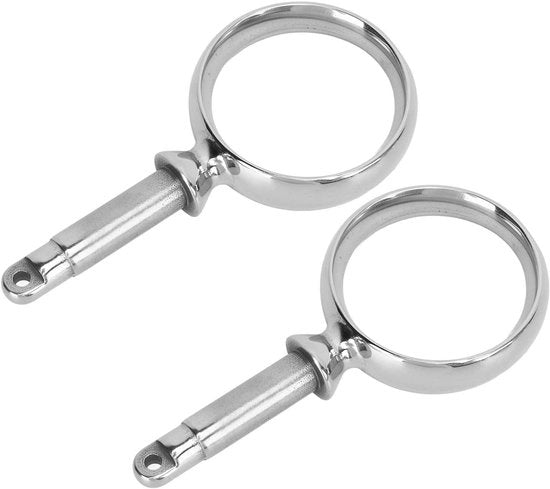 Pedale Oarlock in Acciaio RVS - Lunga Durata - Resistente - Asso di Comfort - Dimensione Standard - Coppia - Supporto Pedale