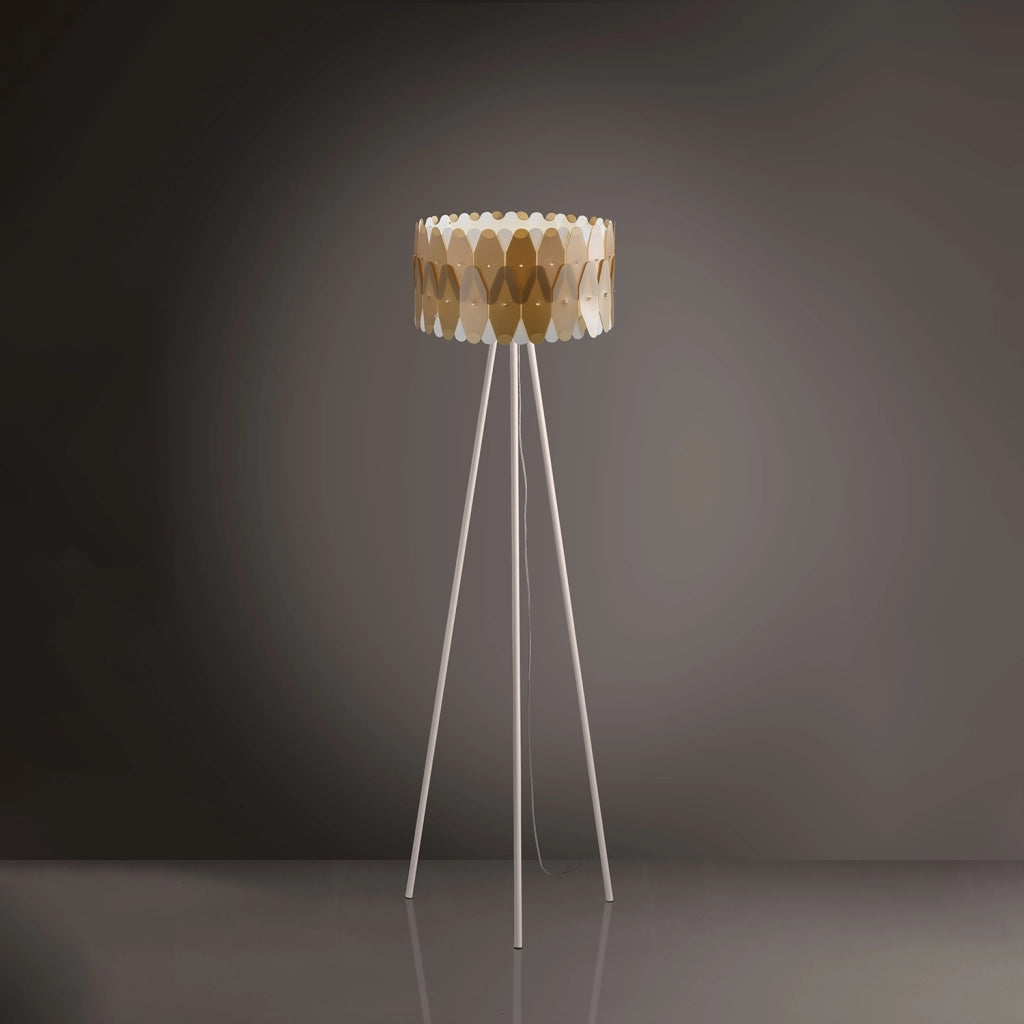Piantana Moderna Amanda Polilux ® New Gold E Metallo 1 Luce E27