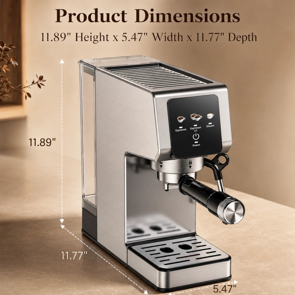 Macchina per caff¨¨ espresso professionale ¨C Minimal ¨C 1350W touch screen 1.2L
