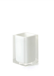 Portaspazzolini d'appoggio in resina RA98 Gedy serie RAINBOW Bianco