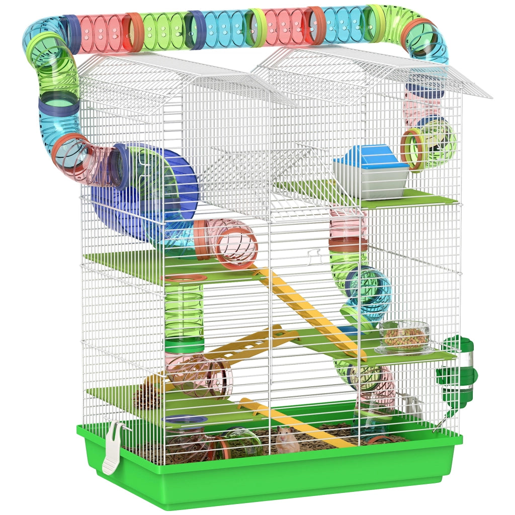 Gabbia per Criceti 5 Livelli ¨C Minimal ¨C Verde 47x30x59