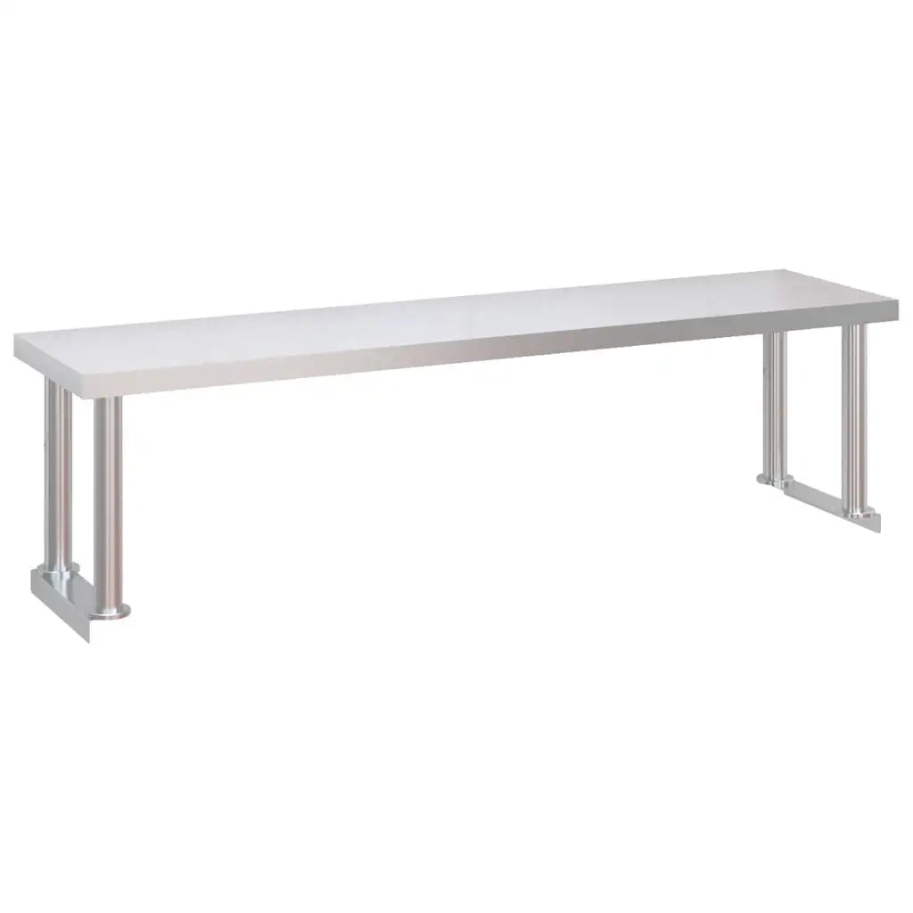 Tavolo Lavoro Cucina con Ripiano 120x60x115 cm Acciaio Inox 3155991