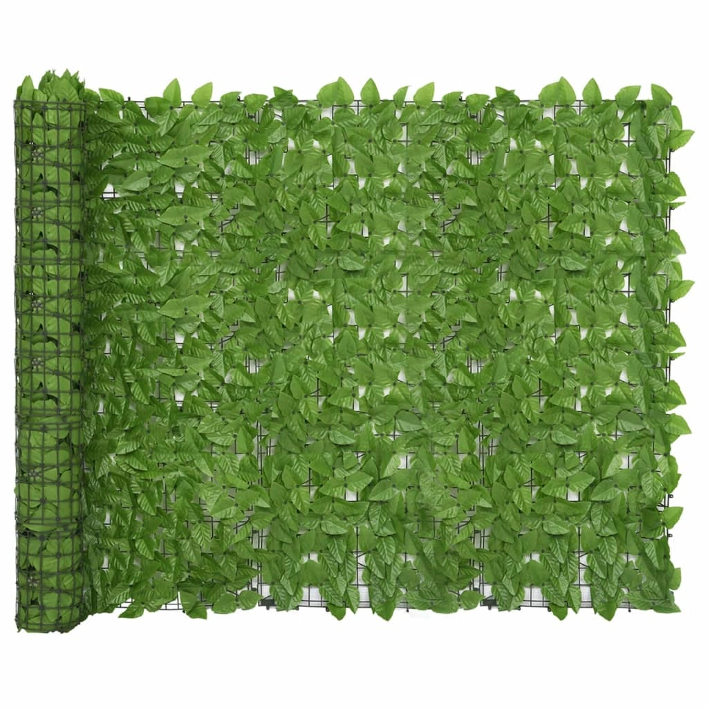 Schermo per balcone schermo per la privacy con foglie verdi 500 x 150 cm 02_0010001