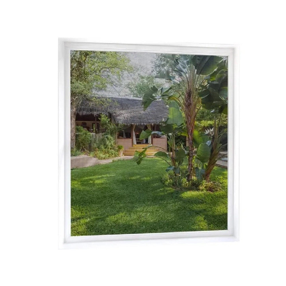 Trade Shop - Zanzariera Universale Finestra Nera Adesiva Con Nastro In Velcro 150x220cm 12921 -