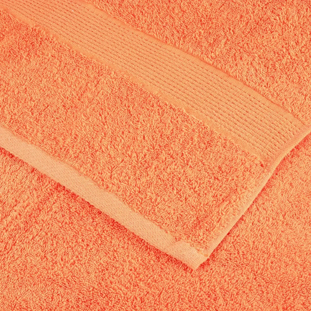 Asciugamani Premium SOLUND 2 pz | Teli per bagno Arancione 30x30 cm 600 g/m2