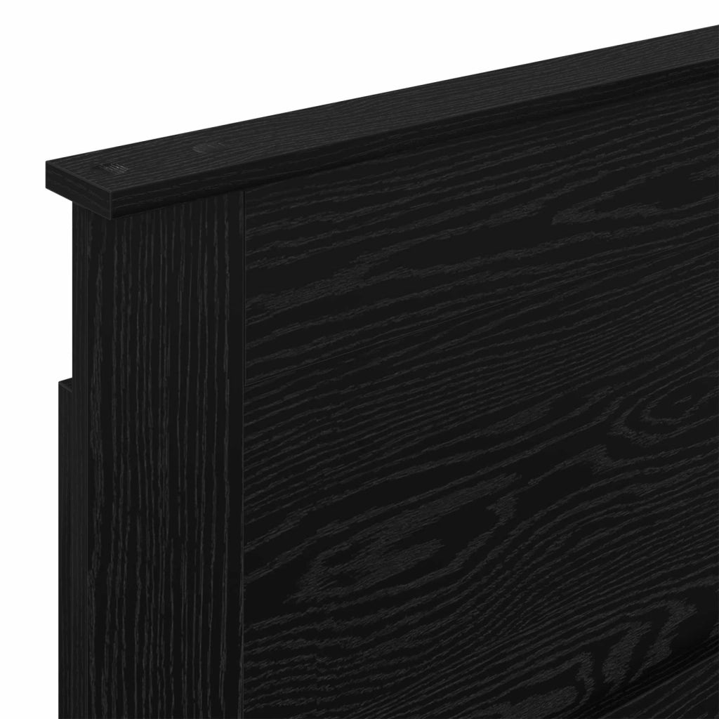 Testiera | Testata con Testiera | Testata Rovere Nero 80 cm Legno multistrato