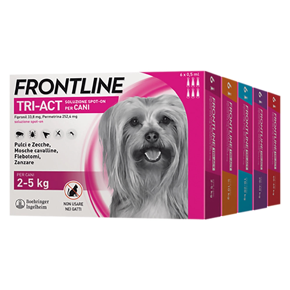 Antiparassitario cani 2-5 kg, 3 pipette 0,5 ml
