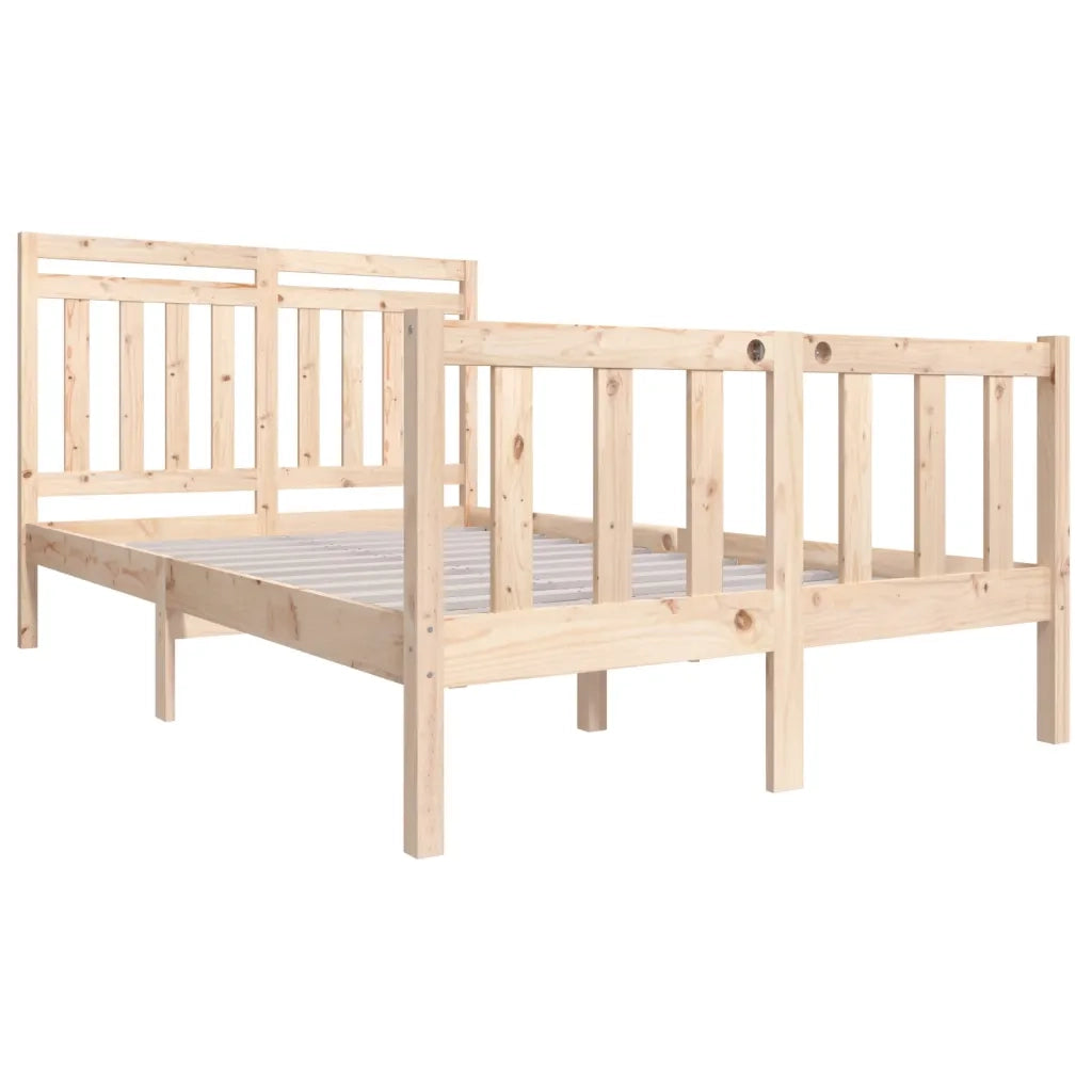 Giroletto-Struttura Letto in Legno Massello 140x200 cm 887787