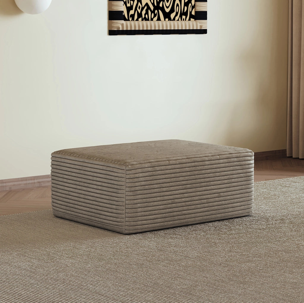 DIVANO Chaise longue modulare 100 cm Camel in tessuto