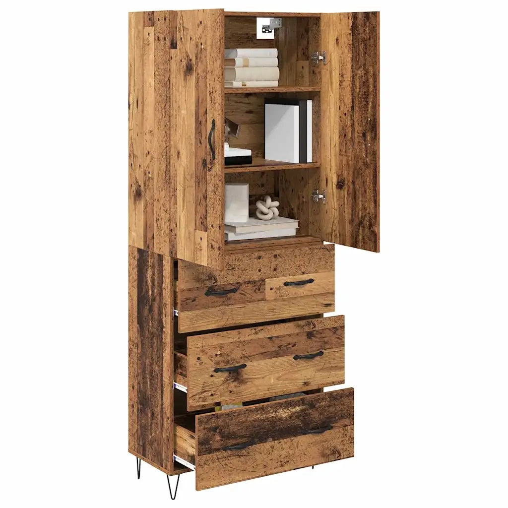 Credenza con cassetto 2 pcs Legno vecchio Legno multistrato 3415780