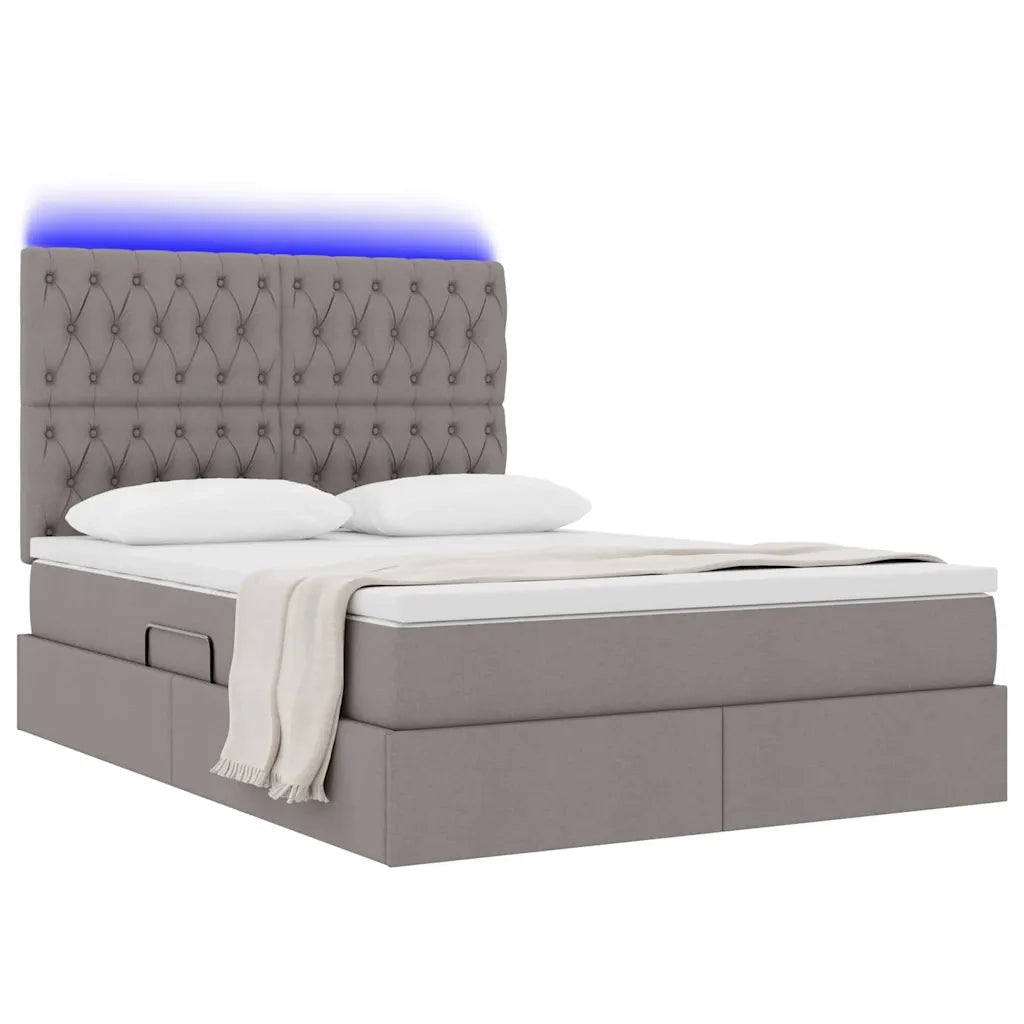 Letto con contenitore e LED Talpa 140 x 200 cm Poliestere