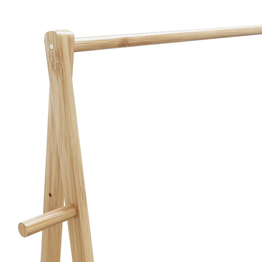 Appendiabiti con Ripiani e Ruote 96x45,5x155,5 cm in Bambù 4008909