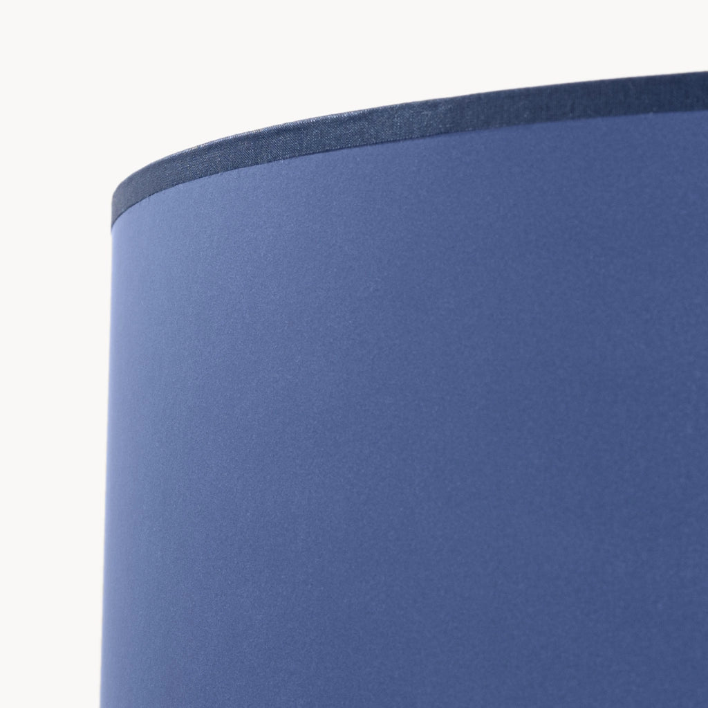 Lampada da terra treppiede legno blu paralume E27 SKUMRA