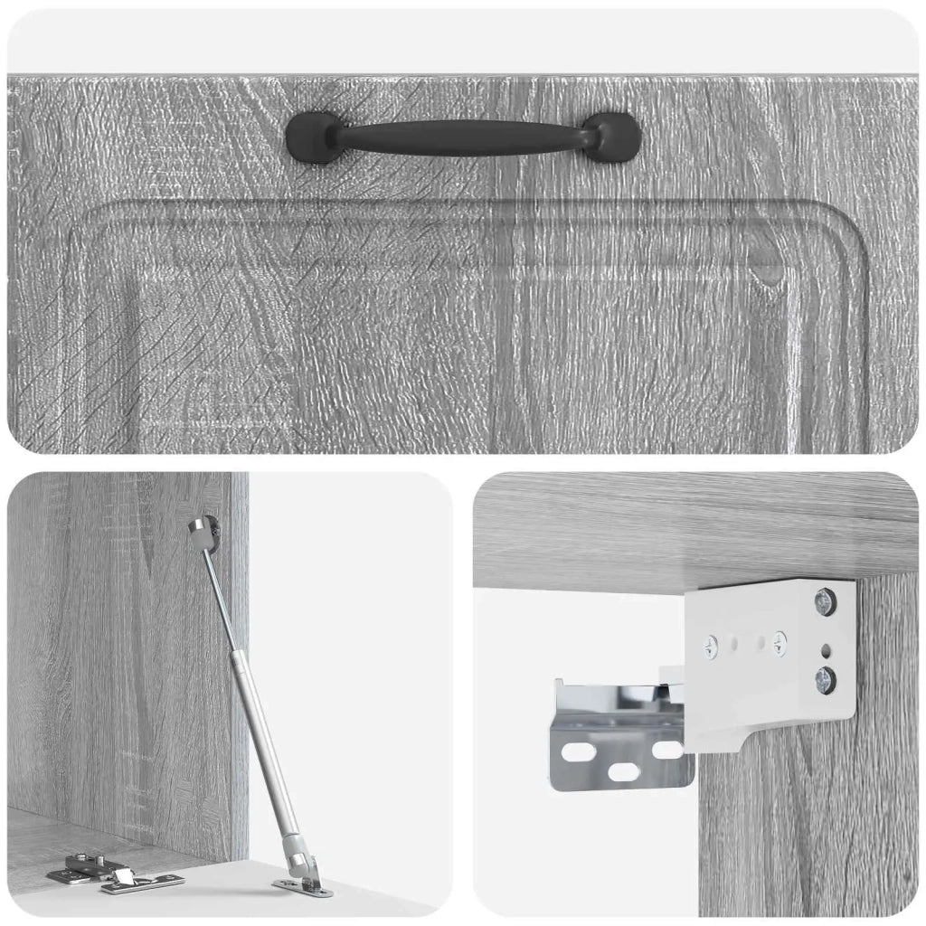 Mobile TV da Muro | Armadietto TV | Mobile Porta TV Grigio Sonoma 78,5 x 41 x 30 cm