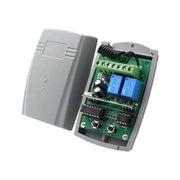 RICEVENTE RADIO RX2N-BOX 433,92 MHZ BICANALE 12V 24V RADIORICEVENTE SOSTITUZIONE