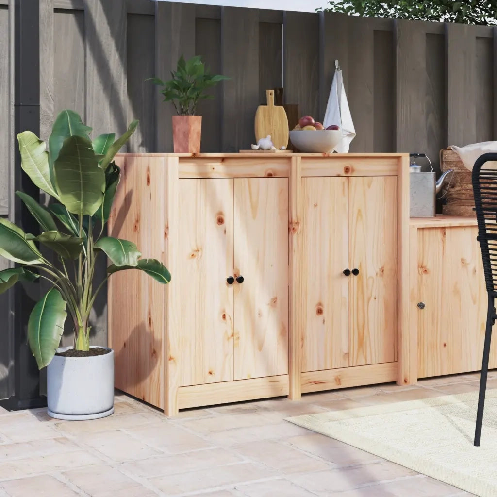Ante da Cucina da Esterno MEPPEL 2 pz 50x9x82 cm Legno Massello di Pino CFW4537504
