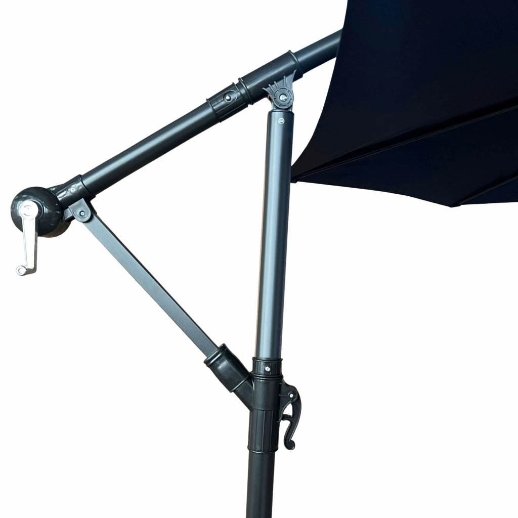 Ombrellone da giardino ASTER con protezione UV in colore blu scuro peso 12,1 kg dimensioni 300x300x245 cm