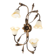 Plafoniera 4 luci Lucrezia Bronzo