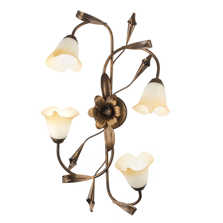 Plafoniera 4 luci Lucrezia Bronzo