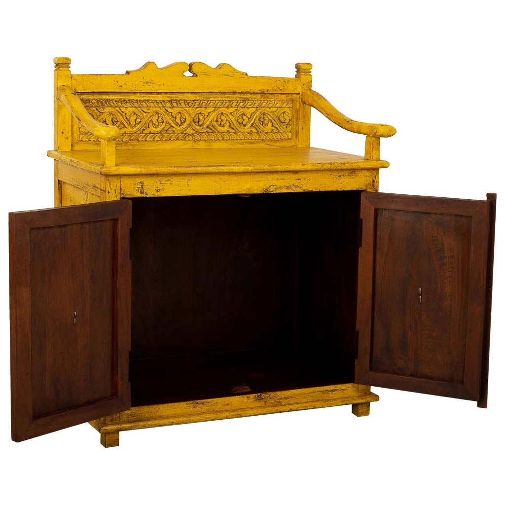 Credenza in legno giallo 70x42x85