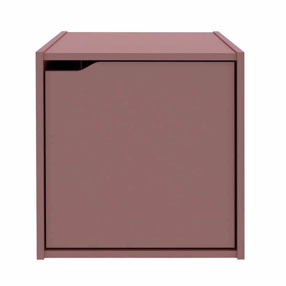 Cubo modulare con anta in legno composito per libreria - MATRIX PRO