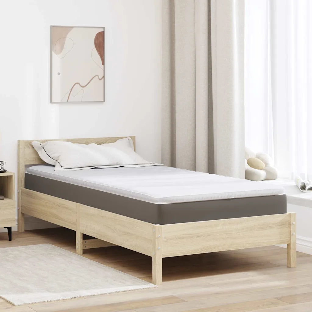 Topper per materasso Bianco 90 x 200 cm Tessuto a maglia CFW4863987