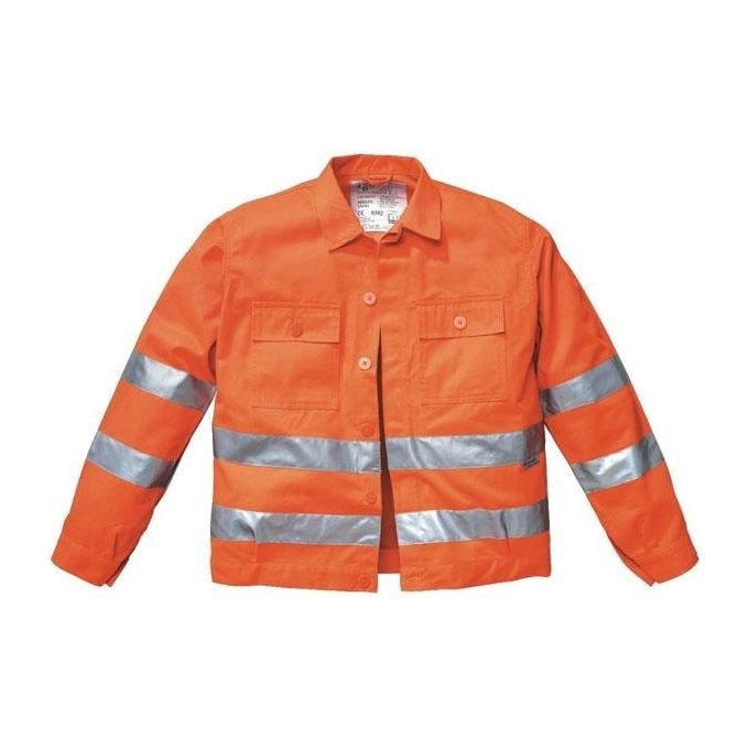 Neri Giubbino Alta Visibilita' DPI II Categoria Bande Retroriflettenti 3M Taglia 48 colore Arancio