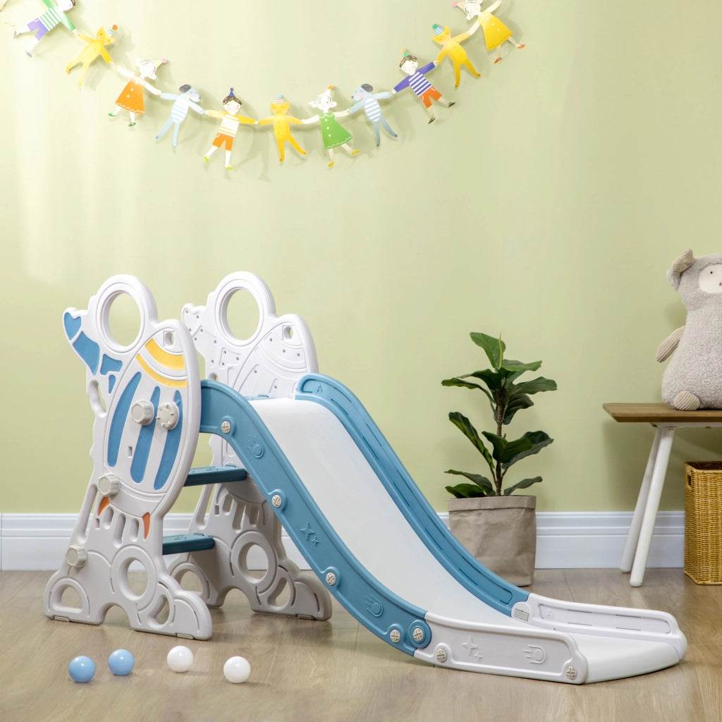 Scivolo per bambini 18-36 mesi ¨C Xylo ¨C 3 gradini antiscivolo grigio 157x46,5x80 cm