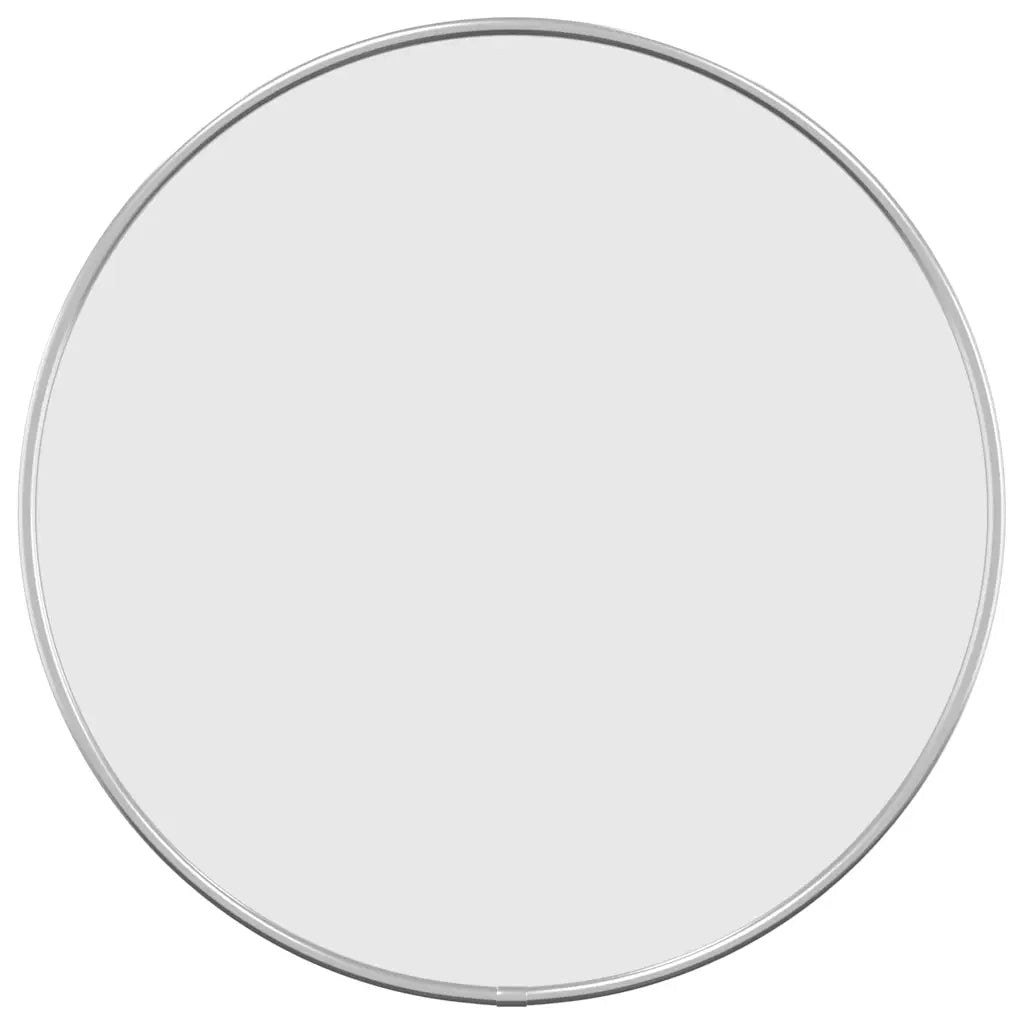 Specchio da Parete Argento Ø 40 cm Rotondo 348175