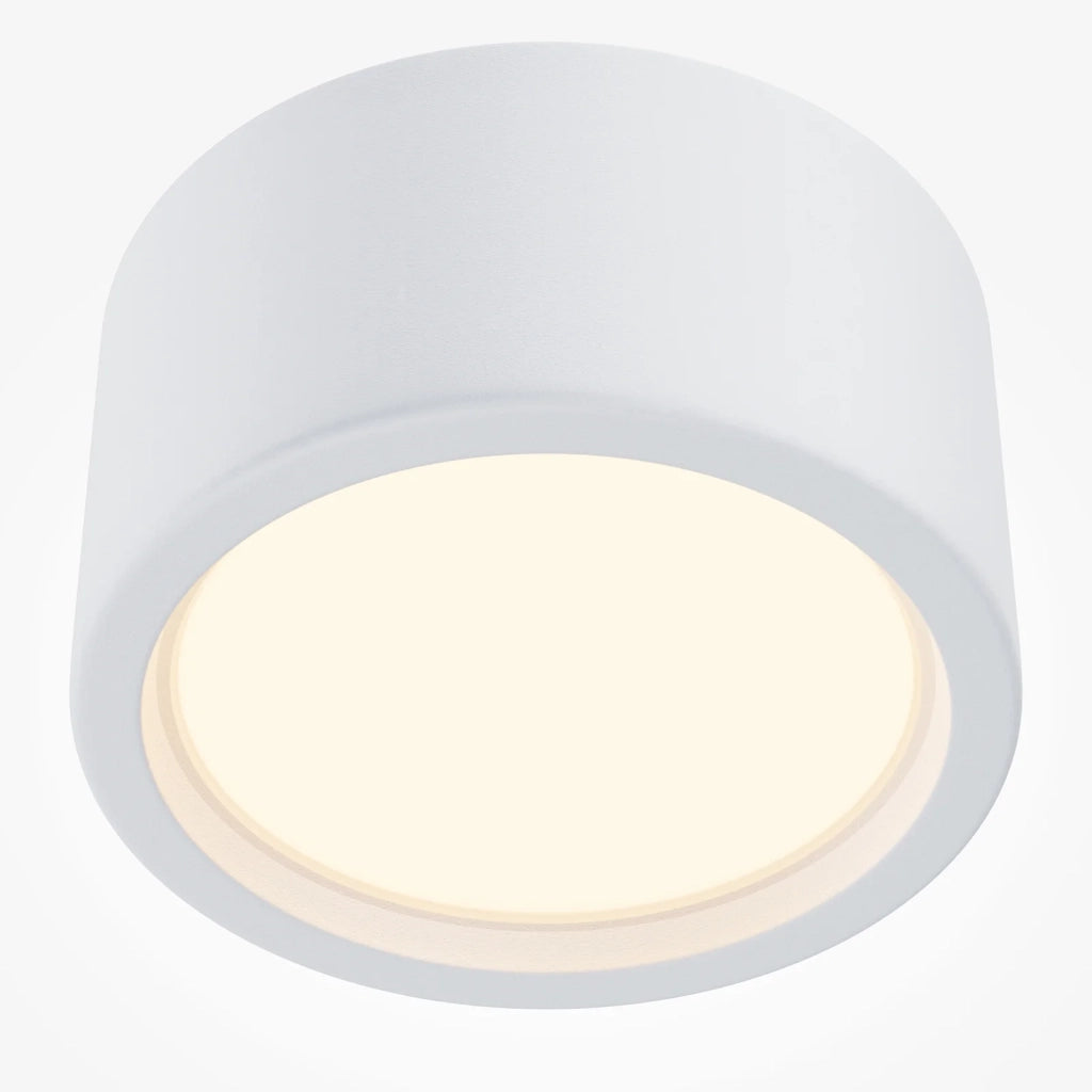 Maytoni Lampada da soffitto moderna Hydra 1 luce LED integrato bianco alluminio